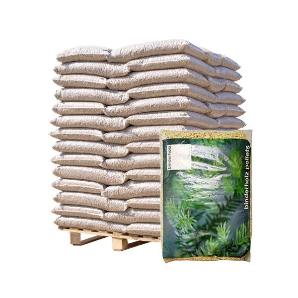 bancale-pellet-binderholz-legno-per-giardino Bancale da 70 sacchi 15kg pellet abete din plus a1 hd binderholz at001 - immagine 1