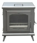 Stufa a legna eco design c3 titanium 11 kw - immagine 2