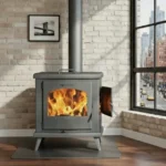 Stufa a legna eco design c3 titanium 11 kw