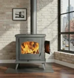 Stufa a legna eco design c3 titanium 11 kw