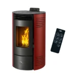 Stufa a pellet Azora 11,6 kW Bordeaux Sannover