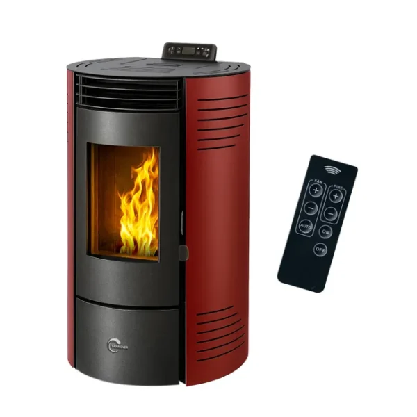 Stufa a pellet Azora 11,6 kW Bordeaux Sannover