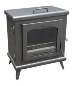 Stufa a legna eco design c3 titanium 11 kw - immagine 3