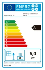 Stufa a legna PANADERO 6.3 kW nera - immagine 3