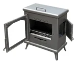 Stufa a legna eco design c3 titanium 11 kw - immagine 5