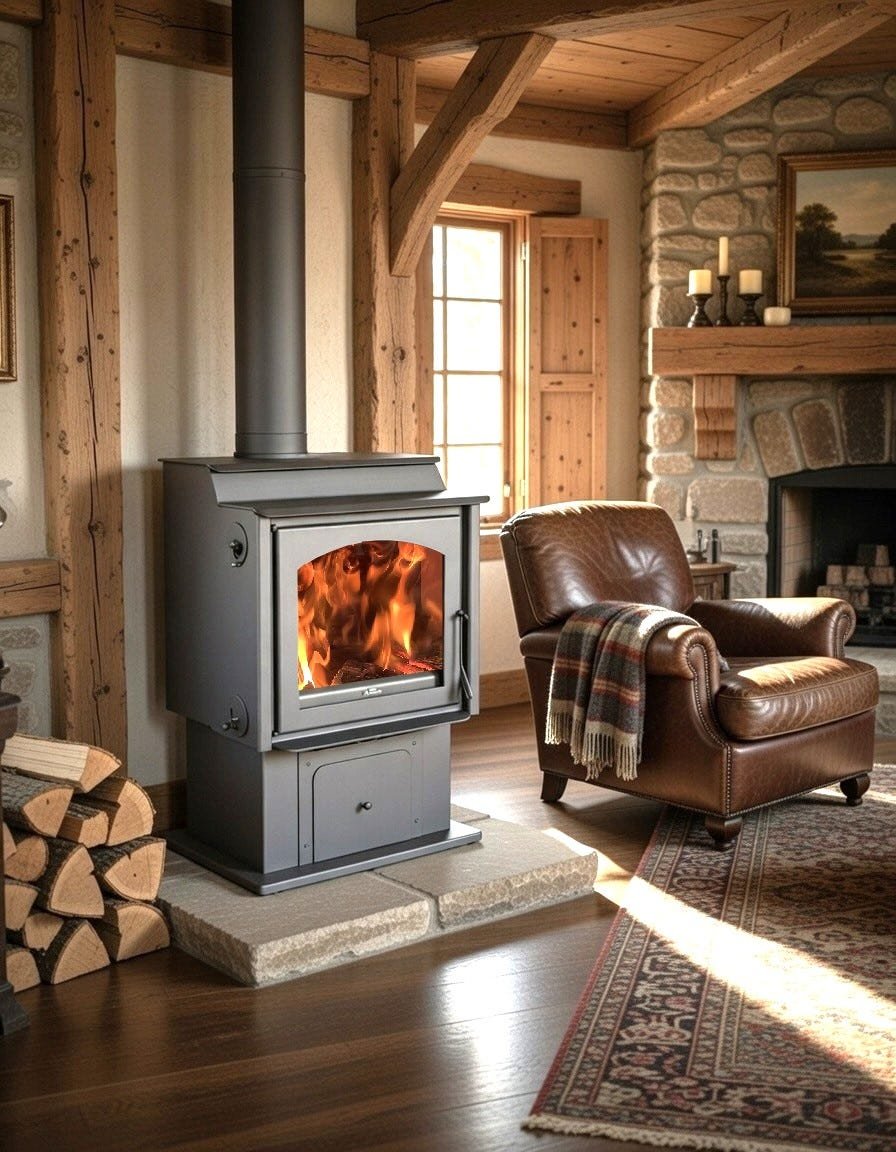 media Stufa a legna Montana 11 kw - immagine 1