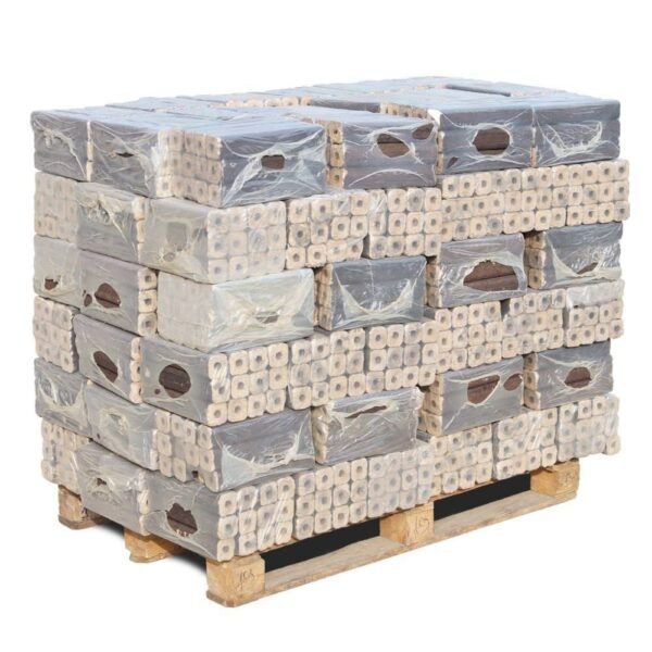 Bricchetti di latifoglie pini kay · faggio e quercia · bancale 960 kg (96 × 10 kg)